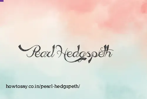 Pearl Hedgspeth