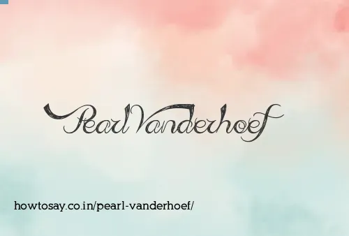 Pearl Vanderhoef