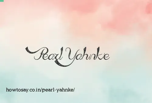 Pearl Yahnke