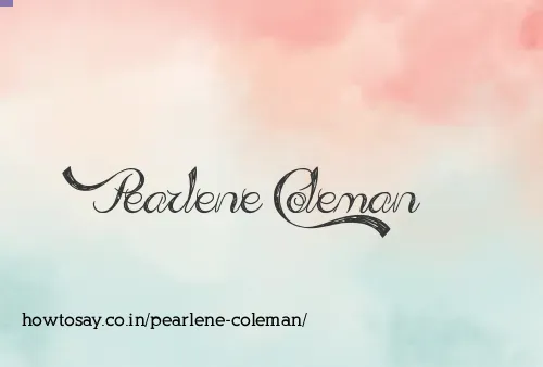 Pearlene Coleman