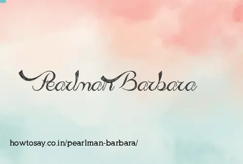 Pearlman Barbara
