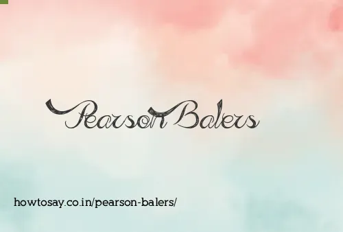 Pearson Balers