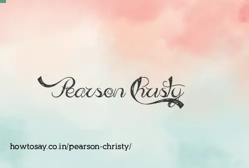 Pearson Christy