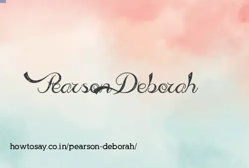 Pearson Deborah