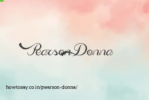 Pearson Donna