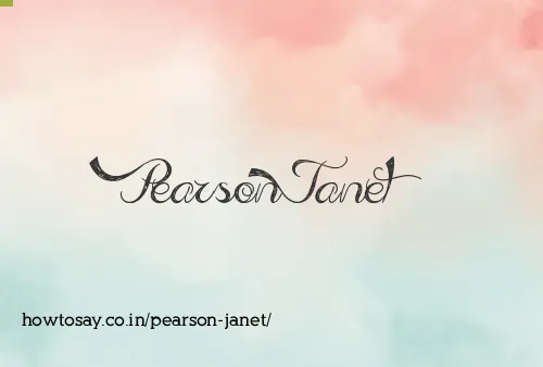 Pearson Janet