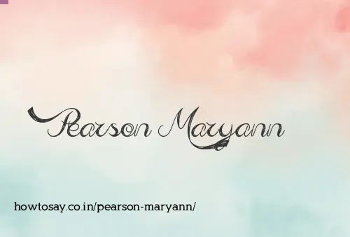 Pearson Maryann