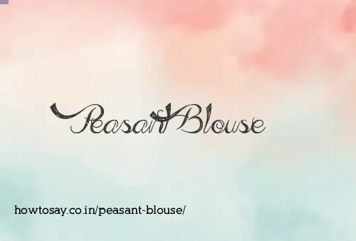 Peasant Blouse