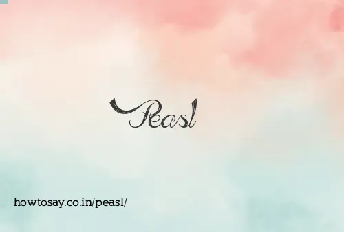 Peasl