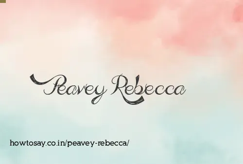 Peavey Rebecca