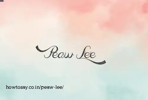 Peaw Lee