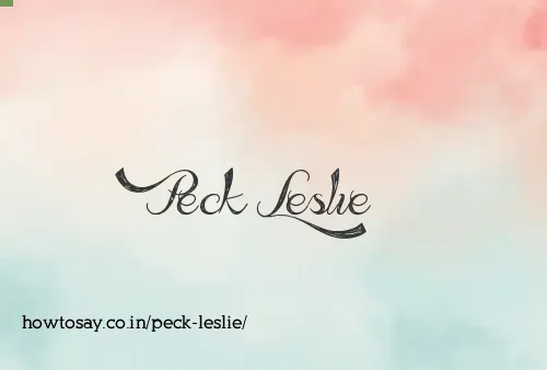 Peck Leslie