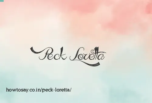 Peck Loretta