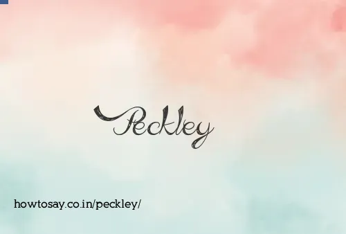 Peckley