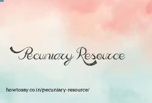 Pecuniary Resource