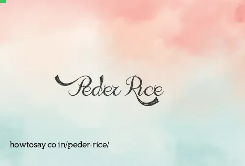 Peder Rice