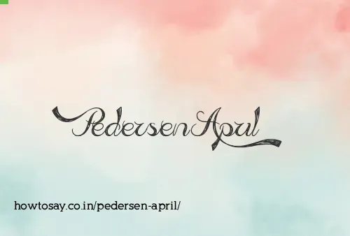 Pedersen April