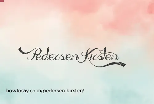 Pedersen Kirsten