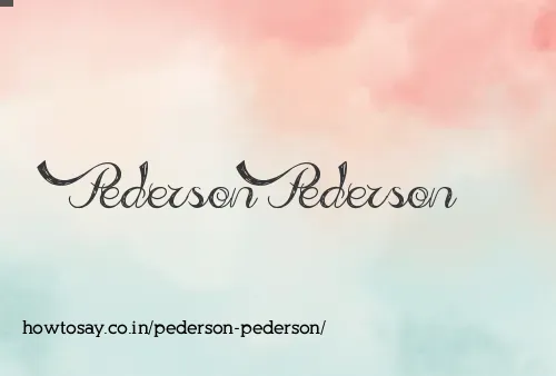 Pederson Pederson