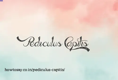 Pediculus Capitis