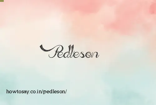 Pedleson