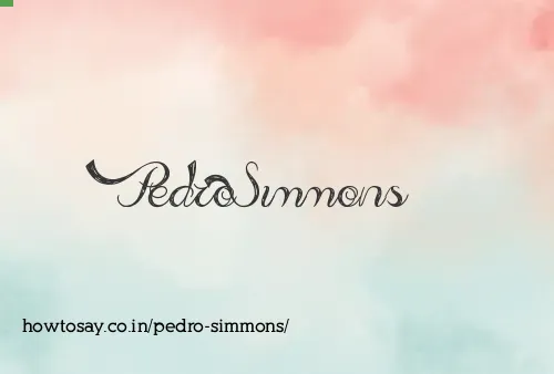 Pedro Simmons