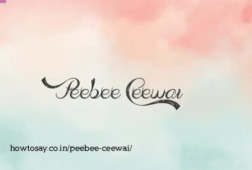 Peebee Ceewai