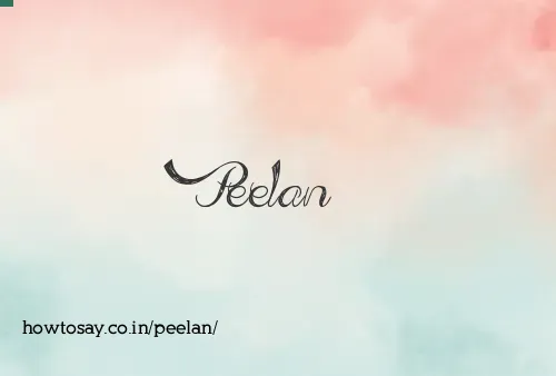 Peelan