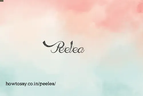 Peelea