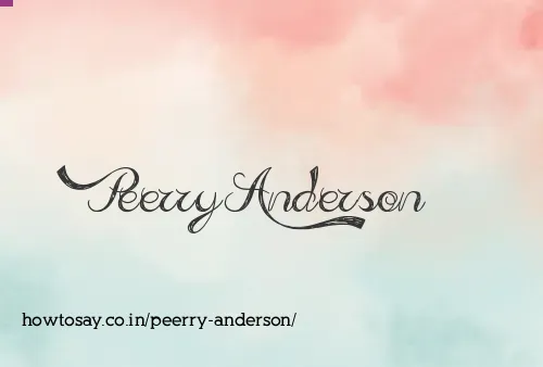 Peerry Anderson