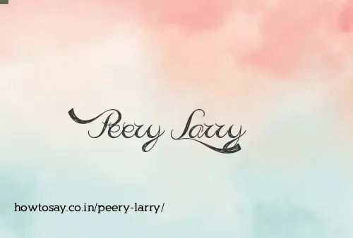 Peery Larry