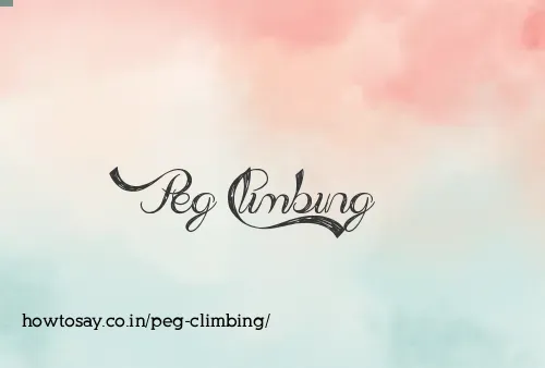Peg Climbing