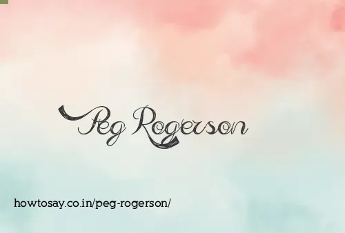 Peg Rogerson