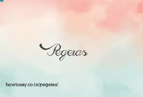 Pegeias