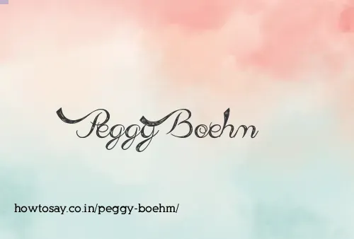 Peggy Boehm