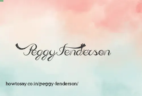 Peggy Fenderson