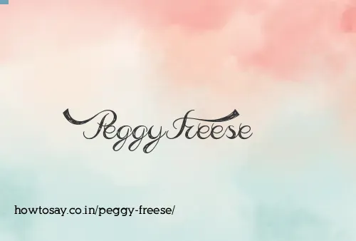 Peggy Freese