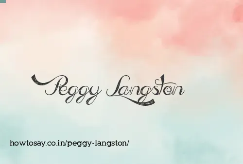 Peggy Langston