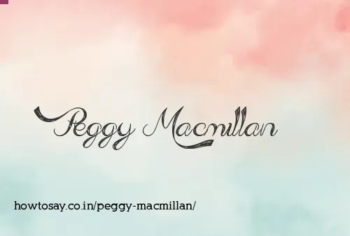 Peggy Macmillan