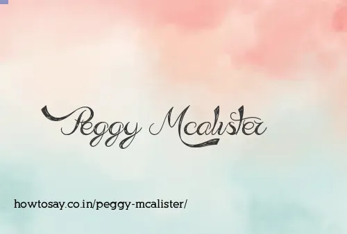 Peggy Mcalister
