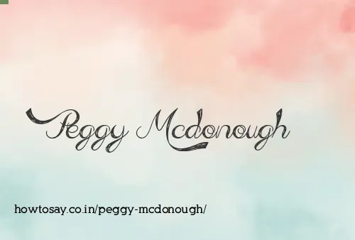 Peggy Mcdonough