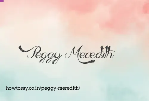 Peggy Meredith