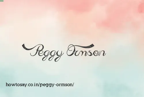 Peggy Ormson