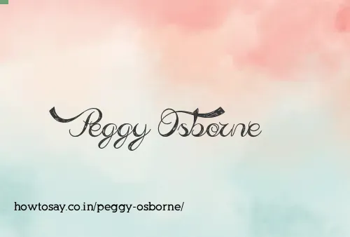 Peggy Osborne
