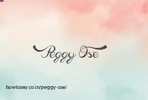 Peggy Ose