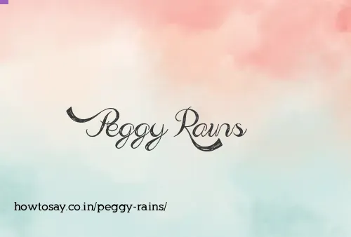 Peggy Rains