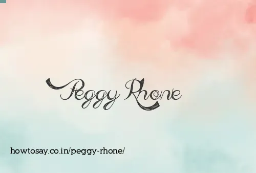 Peggy Rhone