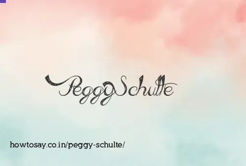 Peggy Schulte