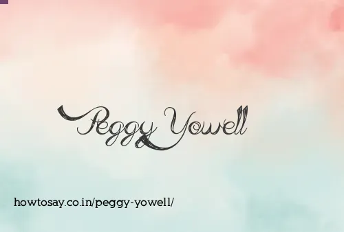Peggy Yowell