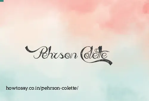 Pehrson Colette